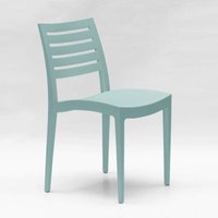 Stapelbar Esstischstuhl Esszimmerstuhl Polypropylen Gartenstuhl Außen Grand Soleil Firenze - Dunkel Grün von GRAND SOLEIL