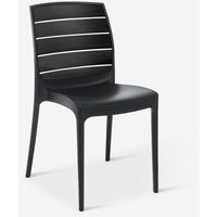 Stapelbarer Stuhl für Garten- und Restaurant Carmen Grand Soleil - Schwarz von GRAND SOLEIL