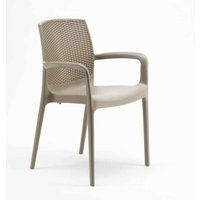 Stühle Küchenstuhl Esstischstuhl Esszimmerstuhl Boheme Arm Grand Soleil - Beige von GRAND SOLEIL