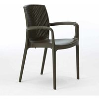 Stühle Küchenstuhl Esstischstuhl Esszimmerstuhl Boheme Arm Grand Soleil - Braun von GRAND SOLEIL