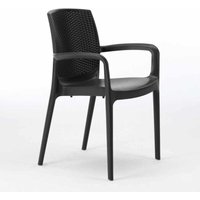 Stühle Küchenstuhl Esstischstuhl Esszimmerstuhl Boheme Arm Grand Soleil - Schwarz von GRAND SOLEIL