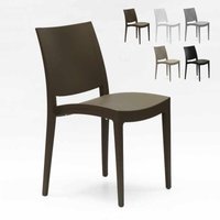 Stuhl aus Polypropylen für Küche, Bar und Restaurant Grand Soleil Trieste - Braun von GRAND SOLEIL