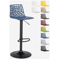 Verstellbarer Barhocker mit mattschwarzer Basis Grand Soleil Spider Matt - Blau von GRAND SOLEIL