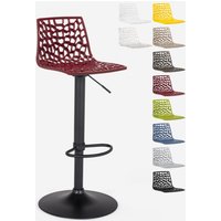 Verstellbarer Barhocker mit mattschwarzer Basis Grand Soleil Spider Matt - Bordeaux von GRAND SOLEIL