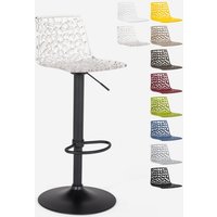 Verstellbarer Barhocker mit mattschwarzer Basis Grand Soleil Spider Matt - Transparent von GRAND SOLEIL