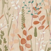 Grandeco - Vliestapete A63504 Tapete Bäume / Blätter 0.53 x 10.05 m Ciara Beige von GRANDECO
