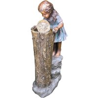 GRANIMEX Gartenbrunnen »Zhisheng«, bronzefarben, inkl. Pumpe, Polyresin - braun von GRANIMEX