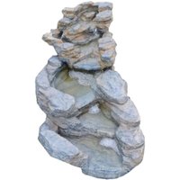 Granimex - Rio Negro Polystone Bachlauf 2-teilig Wasserfall Springbrunnen Gartenbrunnen 60/90 cm von GRANIMEX