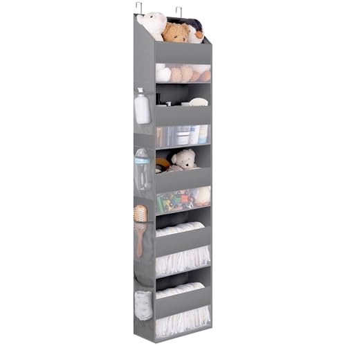 GRANNY SAYS Hängeorganizer Tür mit 5 Fächern, Packung mit 1 hinter der Tür hängenden Speicherorganisator, grau Türregal Zum Einhängen, Türorganizer Hängeorganizer für Schlafzimmer, Tür Hängeregal von GRANNY SAYS