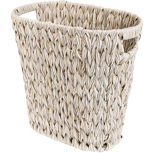 GRANNY SAYS Wicker Papierkorb, Geflochtener Mülleimer, Wasserdichter Abfalleimer mit Griffen, Geflochtene Papierkörbe für Badezimmer, Mülleimer für Dekoration, 19 Liter, Buttermilch GRANNY SAYS Wicker Papierkorb, Geflochtener Mülleimer, Wasserdichter Abfalleimer mit Griffen, Geflochtene Papierkörbe für Badezimmer, Mülleimer für Dekoration, 19 Liter, Buttermilch von GRANNY SAYS