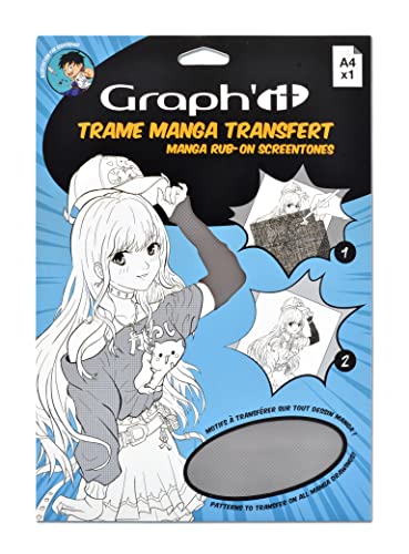Manga B Schablonen "Texturen", 2 Stück von GRAPH'IT