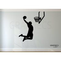 Basketball Spieler Wandtattoo Vinyl Aufkleber Kinderzimmer Home Decor von GRAPHECS