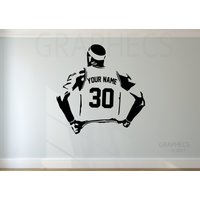 Basketball-Wandaufkleber - Wählen Sie Ihren Namen Und Ihre Zahlen. Personalisierter Basketball-Aufkleber, Spieler-Vinyl-Aufkleber, Dekor Für von GRAPHECS