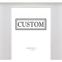 Benutzerdefiniertes Etikett Grenze Text Vinyl Aufkleber Tür Rahmen Glas Luxuriöse Dekor von GRAPHECS