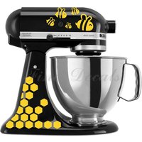 Biene Honig Küche Mixer Set Aufkleber Vinyl Home Dekor von GRAPHECS