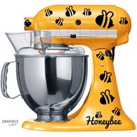 Honigbiene Küche Mixer Set Vinyl Aufkleber Bumble Bee Home Dekor von GRAPHECS