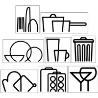 Küchenschrank-Aufkleber, Logo, Vinyl-Aufkleber, Moderne Schrank-/Schubladen-Heimdekoration Küchenschrank-Aufkleber, Logo, Vinyl-Aufkleber, Moderne Schrank-/Schubladen-Heimdekoration von GRAPHECS