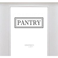 Speisekammer Vinyl Aufkleber Küche Tür Rahmen Glas Luxuriöse Grenze Dekor Speisekammer Vinyl Aufkleber Küche Tür Rahmen Glas Luxuriöse Grenze Dekor von GRAPHECS