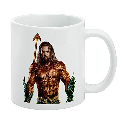 Aquaman Movie Jason Mamoa Tasse mit Kostüm, Weiß von GRAPHICS & MORE
