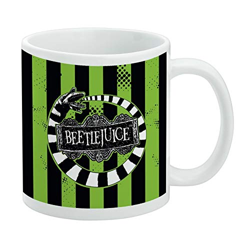 Beetlejuice Käferwurm Keramik-Kaffeetasse, Neuheit Geschenk Tassen für Kaffee, Tee und heiße Getränke, 325 ml, Weiß von GRAPHICS & MORE