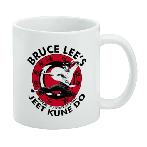 Bruce Lee Jeet Kune Do Academy Keramik-Kaffeetasse für Kaffee, Tee und heiße Getränke, 325 ml, Weiß Bruce Lee Jeet Kune Do Academy Keramik-Kaffeetasse für Kaffee, Tee und heiße Getränke, 325 ml, Weiß von GRAPHICS & MORE