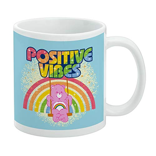 GRAPHICS & MORE Care Bears Cheer Bear Positive Vibes Keramik-Kaffeetasse für Kaffee, Tee und heiße Getränke, 325 ml, Weiß von GRAPHICS & MORE