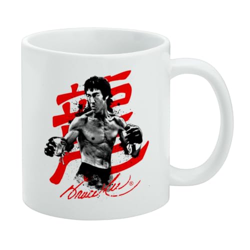 GRAPHICS & MORE Bruce Lee Signature Keramik-Kaffeetasse, originelles Geschenk für Kaffee, Tee und heiße Getränke, 325 ml, Weiß GRAPHICS & MORE Bruce Lee Signature Keramik-Kaffeetasse, originelles Geschenk für Kaffee, Tee und heiße Getränke, 325 ml, Weiß von GRAPHICS & MORE