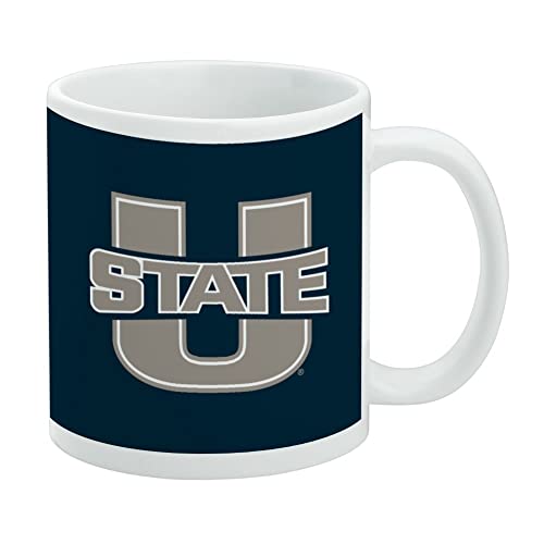 GRAPHICS & MORE Keramik-Kaffeetasse mit Utah State University Primary Logo, originelles Geschenk für Kaffee, Tee und heiße Getränke, 325 ml, Weiß von GRAPHICS & MORE
