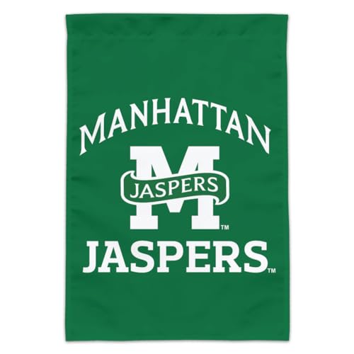 GRAPHICS & MORE Manhattan College Jaspers Logo Gartenflagge von GRAPHICS & MORE