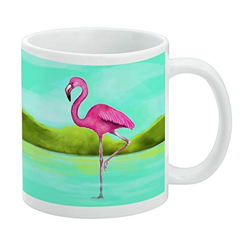 GRAPHICS & MORE Tasse mit rosa Flamingo im Wasser, Weiß GRAPHICS & MORE Tasse mit rosa Flamingo im Wasser, Weiß von GRAPHICS & MORE