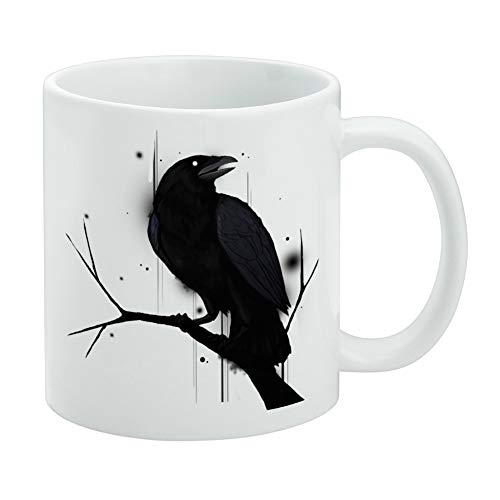 GRAPHICS & MORE Weiße Tasse mit Krähe auf Ast GRAPHICS & MORE Weiße Tasse mit Krähe auf Ast von GRAPHICS & MORE