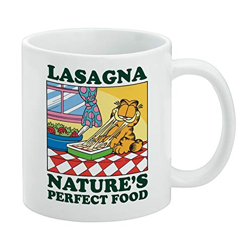 Garfield Lasagna The Perfect Food, weiße Tasse von GRAPHICS & MORE