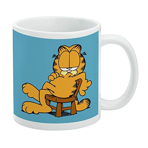 Garfield Tasse mit Aufschrift "Ask Me If I Care", Weiß von GRAPHICS & MORE