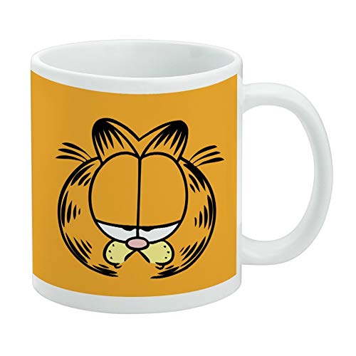 Garfield Tasse mit Aufschrift "This Is My Happy Face", Weiß von GRAPHICS & MORE