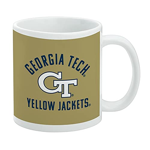 Georgia Tech Keramik-Kaffeetasse mit gelben Jacken, originelles Geschenk für Kaffee, Tee und heiße Getränke, 325 ml, Weiß von GRAPHICS & MORE