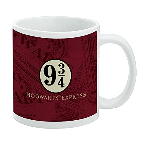 Harry Potter Hogwarts Express Tickets Keramik-Kaffeetasse, originelles Geschenk für Kaffee, Tee und heiße Getränke, 325 ml, Weiß von GRAPHICS & MORE