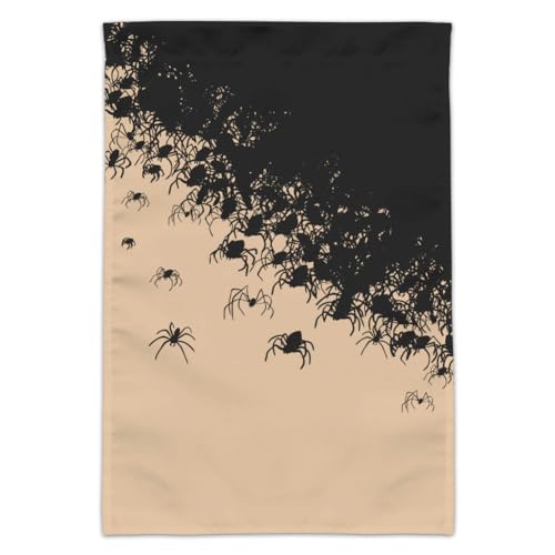Hunderte von Spinnen Arachnophobia Gartenflagge von GRAPHICS & MORE