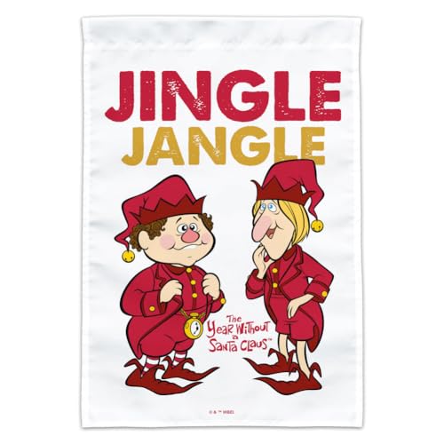 Jahr ohne Weihnachtsmann Jingle Jangle Gartenflagge (Mast nicht im Lieferumfang enthalten) von GRAPHICS & MORE