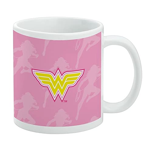 Keramik-Kaffeetasse mit Wonder Woman 80th-Logo, originelles Geschenk für Kaffee, Tee und heiße Getränke, 325 ml, Weiß von GRAPHICS & MORE
