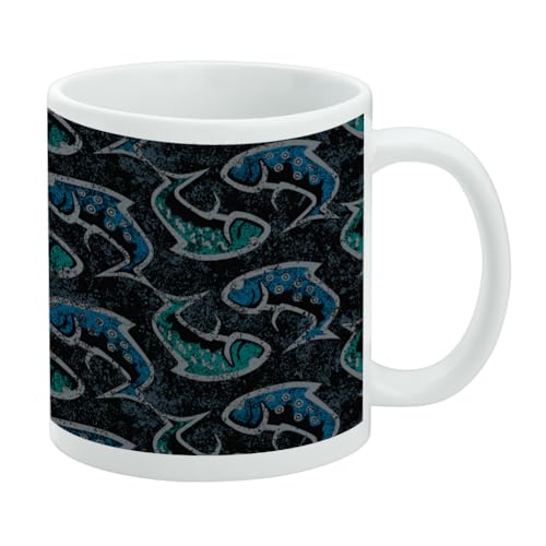Keramik-Kaffeetasse mit Ying-Yang-Angelmuster, 3 Stück, Geschenkidee für Kaffee, Tee und heiße Getränke, 325 ml, Weiß Keramik-Kaffeetasse mit Ying-Yang-Angelmuster, 3 Stück, Geschenkidee für Kaffee, Tee und heiße Getränke, 325 ml, Weiß von GRAPHICS & MORE