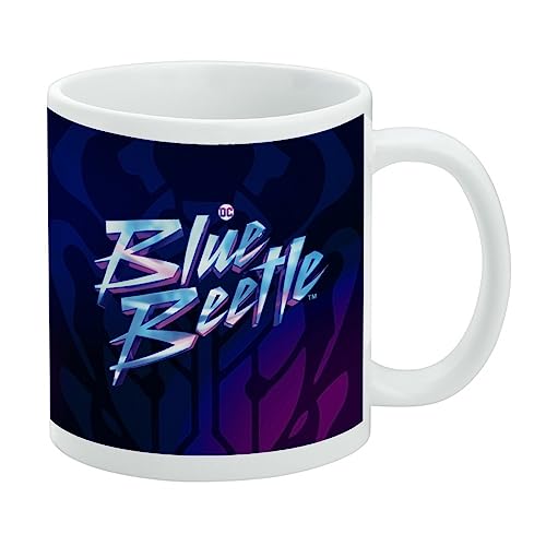 Keramik-Kaffeetasse mit blauem Käfer-Logo, originelles Geschenk für Kaffee, Tee und heiße Getränke, 325 ml, Weiß von GRAPHICS & MORE