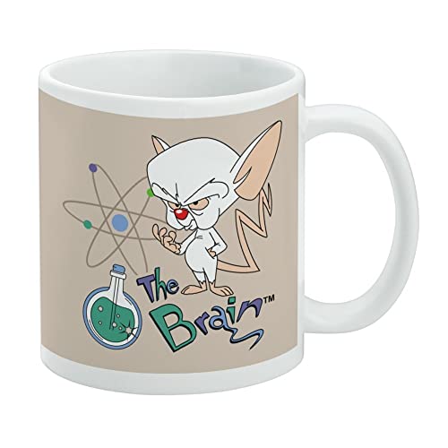 Pinky & The Brain Character The Brain Keramik-Kaffeetasse, originelles Geschenk für Kaffee, Tee und heiße Getränke, 325 ml, Weiß von GRAPHICS & MORE