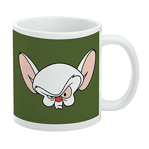 Pinky & The Brain Head Keramik-Kaffeetasse für Kaffee, Tee und heiße Getränke, 325 ml, Weiß von GRAPHICS & MORE