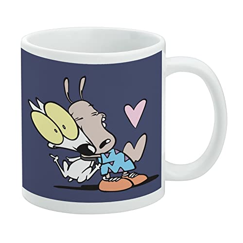 Rocko's Modern Life Hug Keramik-Kaffeetasse, Neuheit Geschenkbecher für Kaffee, Tee und heiße Getränke, 325 ml, Weiß von GRAPHICS & MORE