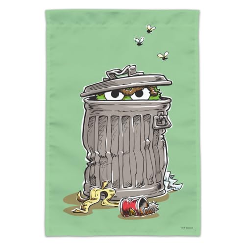 Sesamstraße Mülleimer Oscar the Grouch Garden Yard Flag von GRAPHICS & MORE