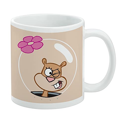 SpongeBob Sandy Wink Face Keramik-Kaffeetasse, originelles Geschenk für Kaffee, Tee und heiße Getränke, 325 ml, Weiß SpongeBob Sandy Wink Face Keramik-Kaffeetasse, originelles Geschenk für Kaffee, Tee und heiße Getränke, 325 ml, Weiß von GRAPHICS & MORE