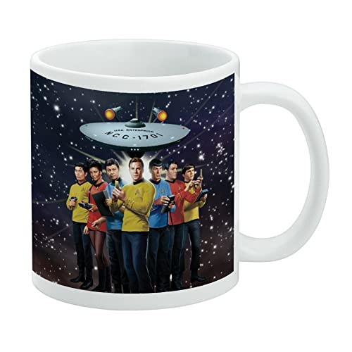 Star Trek The Original Series Kaffeetasse aus gegossener Keramik, Geschenkbecher für Kaffee, Tee und heiße Getränke, 325 ml, Weiß von GRAPHICS & MORE