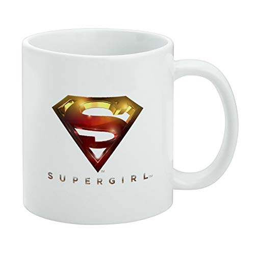 Tasse mit Supergirl-Logo, Weiß von GRAPHICS & MORE