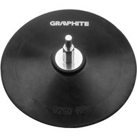 Graphite - 125 mm Schleifteller mit Klettverschluss, Stützteller von GRAPHITE