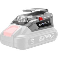 Akku USB-Adapter/Powerbank, LED-Lampe Energy+ 18 V Li-Ion, ohne Akku von GRAPHITE